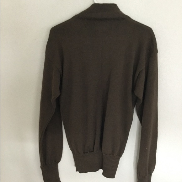 US military olive drab cold weather sweater size large 100% wool. - Picture 4 of 4